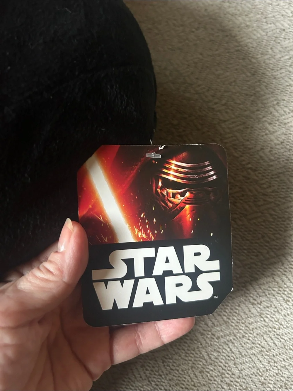 NWT Darth Vader Kids Plush Black Star Wars Soft Pillow Disney